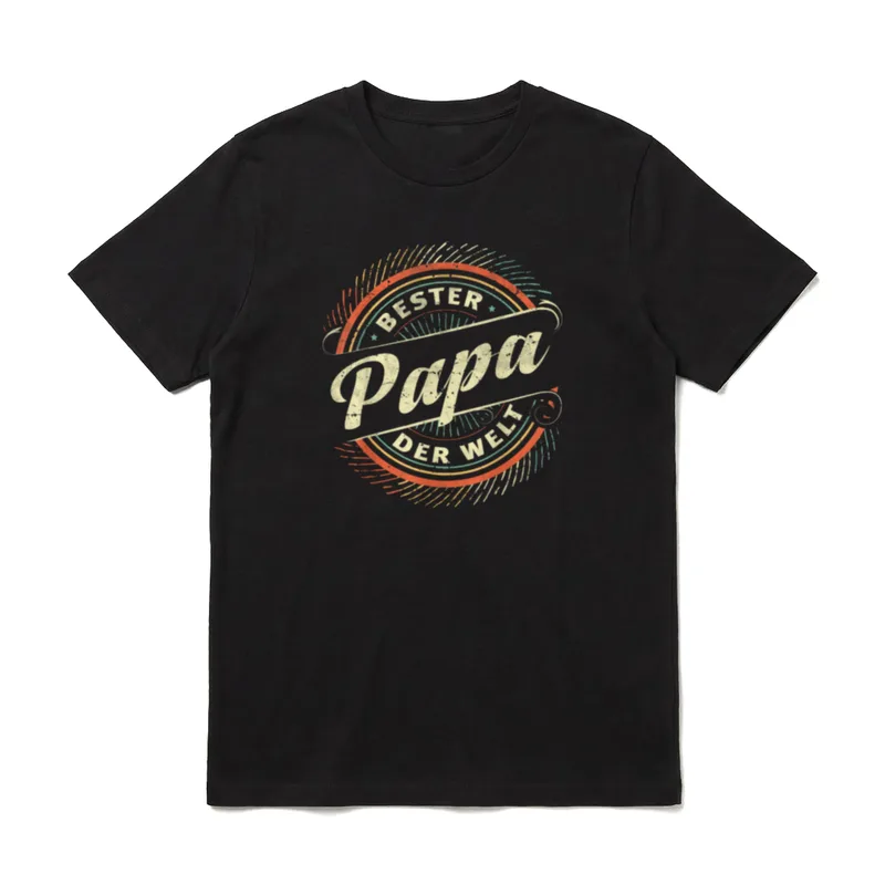 Papa Lustig Papa Geburtstag T-Shirt – Klassisches T-Shirt in Schwarz