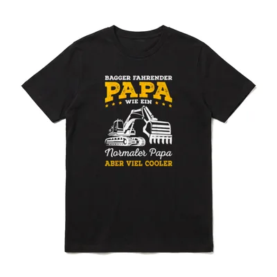 Baggerfahrer Papa Baggerfahrer Baggerfahrer T-Shirt – Klassisches T-Shirt in Schwarz