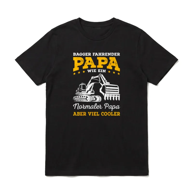 Baggerfahrer Papa Baggerfahrer Baggerfahrer T-Shirt – Klassisches T-Shirt in Schwarz
