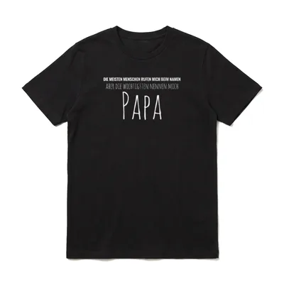 Papa Lustig Papa Geburtstag T-Shirt – Klassisches T-Shirt in Schwarz