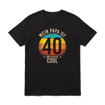 T-Shirt 40 Geburtstag Frau – Klassisches T-Shirt in Schwarz