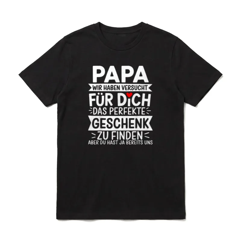 Papa Lustig Papa Geburtstag T-Shirt – Klassisches T-Shirt in Schwarz