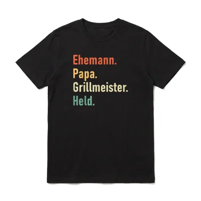 Papa Lustig Papa Geburtstag T-Shirt – Klassisches T-Shirt in Schwarz