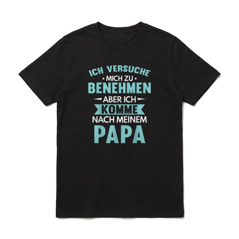 Papa Lustig Papa Geburtstag T-Shirt – Klassisches T-Shirt in Schwarz