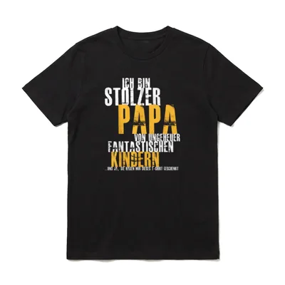 Papa Lustig Papa Geburtstag T-Shirt – Klassisches T-Shirt in Schwarz