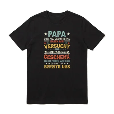 T-Shirt 40 Geburtstag Mann – Klassisches T-Shirt in Schwarz