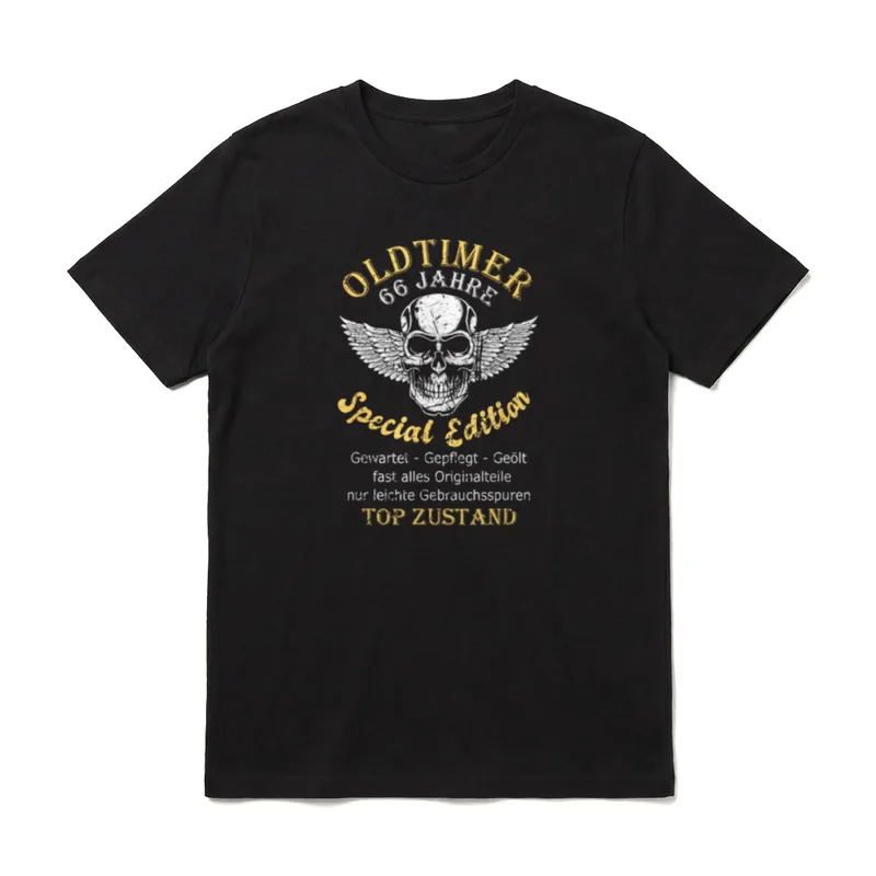 66. Geburtstag Mann 66 Jahre T-Shirt – Klassisches T-Shirt in Schwarz