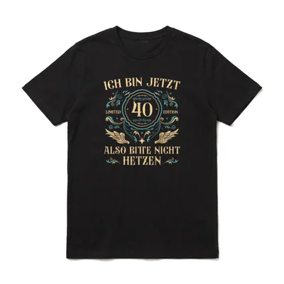 40 Jahre alt 40er T-Shirt – Klassisches T-Shirt in Schwarz