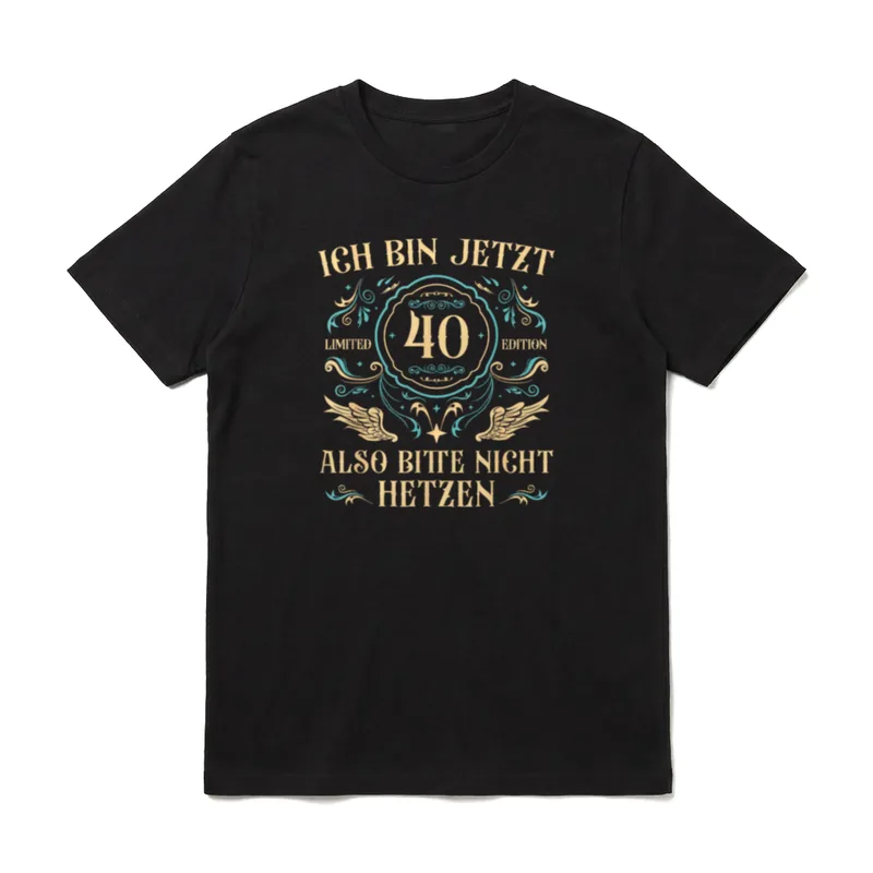 40 Jahre alt 40er T-Shirt – Klassisches T-Shirt in Schwarz