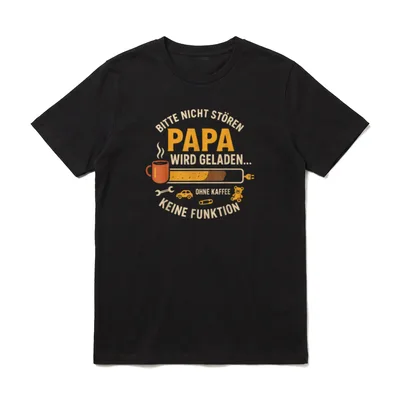 Papa Lustig Papa Geburtstag T-Shirt – Klassisches T-Shirt in Schwarz