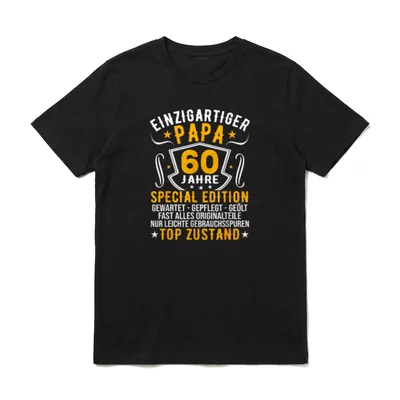 Lustiges T-Shirt zum 60 Geburtstag – Klassisches T-Shirt in Schwarz