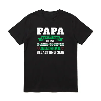 Papa Lustig Papa Geburtstag T-Shirt – Klassisches T-Shirt in Schwarz