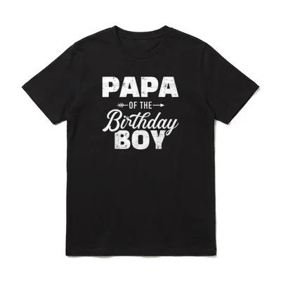 Papa vom Geburtstagskind T-Shirt – Klassisches T-Shirt in Schwarz