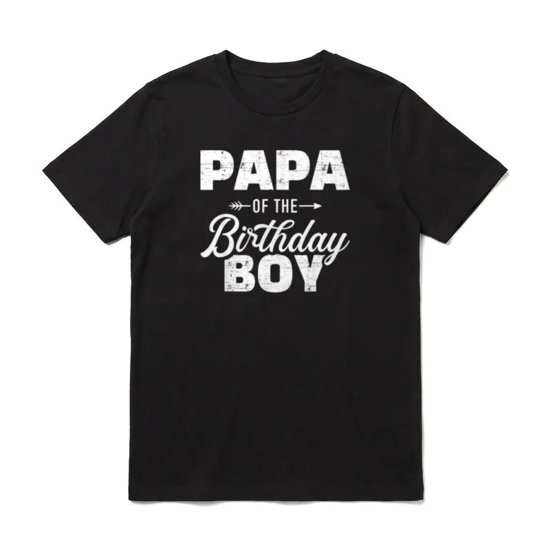 Papa vom Geburtstagskind T-Shirt – Klassisches T-Shirt in Schwarz