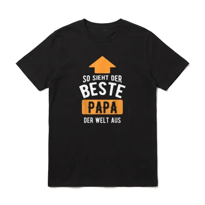 Bester der Papa Welt Geburtstag T-Shirt – Klassisches T-Shirt in Schwarz