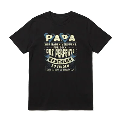 Papa Lustig Papa Geburtstag T-Shirt – Klassisches T-Shirt in Schwarz