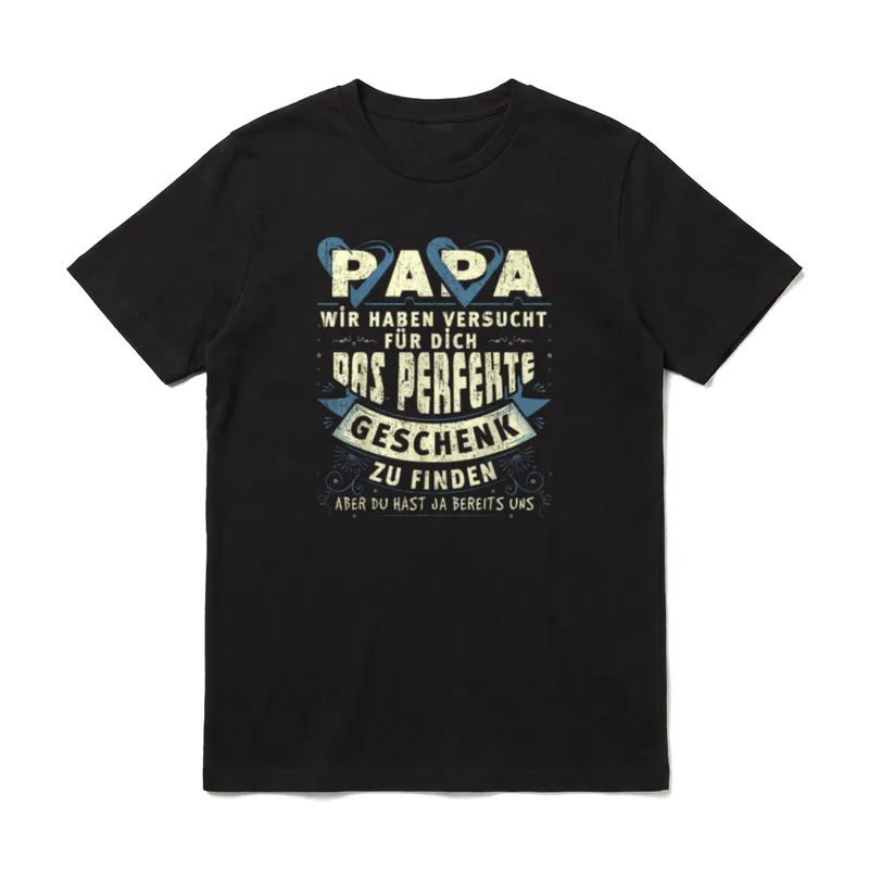 Papa Lustig Papa Geburtstag T-Shirt – Klassisches T-Shirt in Schwarz