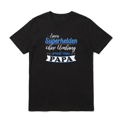 Papa Lustig Papa Geburtstag T-Shirt – Klassisches T-Shirt in Schwarz
