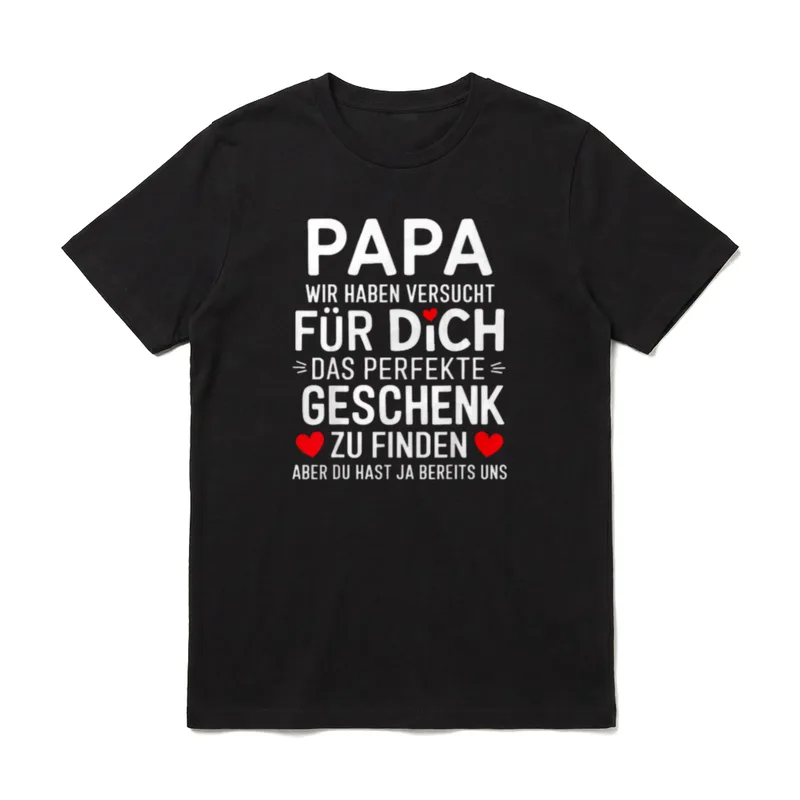 Papa Lustig Papa Geburtstag T-Shirt – Klassisches T-Shirt in Schwarz