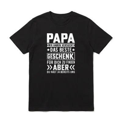 Vatertagsgeschenke Papa von Kindern T-Shirt – Klassisches T-Shirt in Schwarz