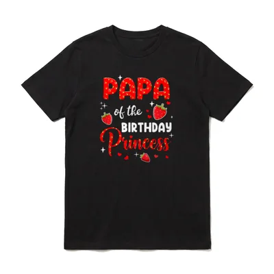 Papa des Geburtstags Prinzessin T-Shirt – Klassisches T-Shirt in Schwarz