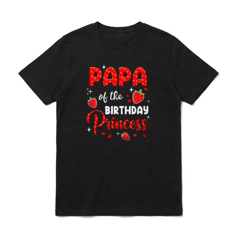 Papa des Geburtstags Prinzessin T-Shirt – Klassisches T-Shirt in Schwarz