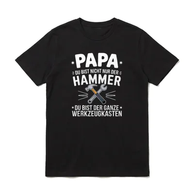 Papa Lustig Papa Geburtstag T-Shirt – Klassisches T-Shirt in Schwarz