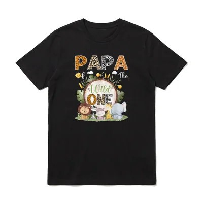 Papa Of The Wild One T-Shirt – Klassisches T-Shirt in Schwarz