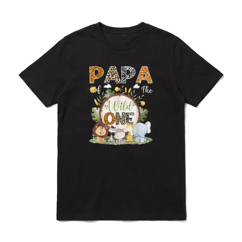 Papa Of The Wild One T-Shirt – Klassisches T-Shirt in Schwarz