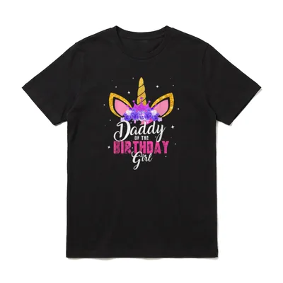 Daddy Of The Birthday Girl T-Shirt – Klassisches T-Shirt in Schwarz