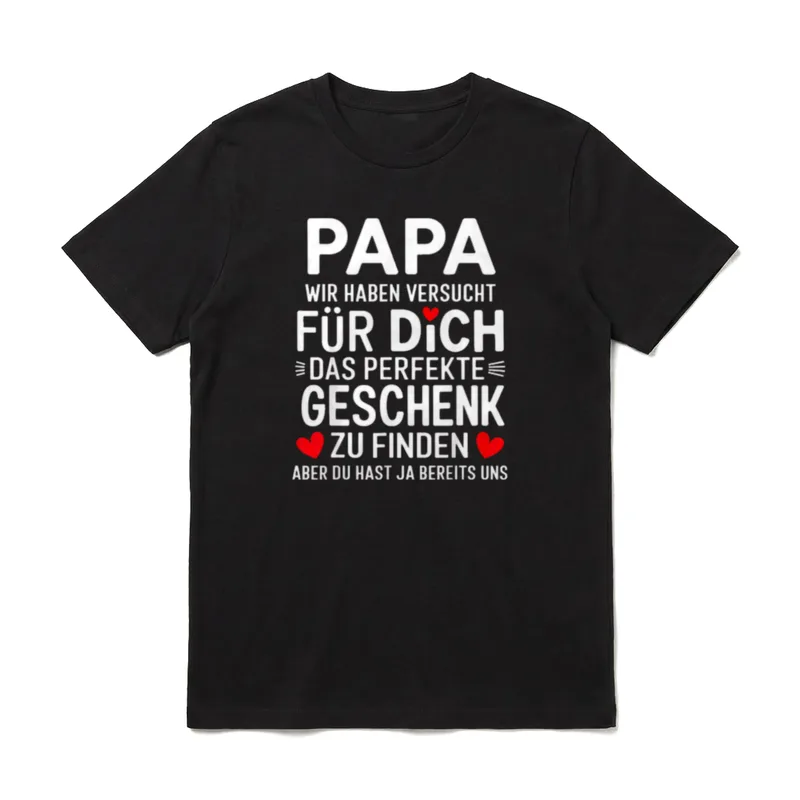 Papa Lustig Papa Geburtstag T-Shirt – Klassisches T-Shirt in Schwarz
