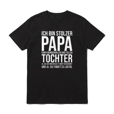 Geburtstagsgeschenk Papa T-Shirt – Klassisches T-Shirt in Schwarz