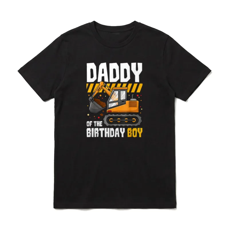 Papa des Geburtstagskindes Bauparty-Bagger T-Shirt – Klassisches T-Shirt in Schwarz