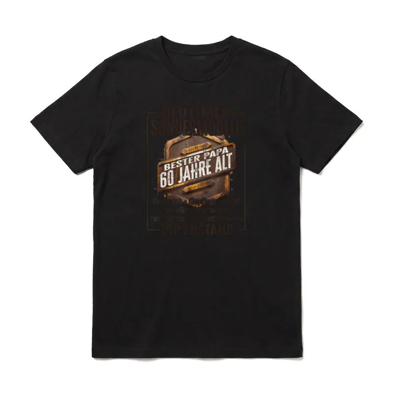 Papa 60 Geburtstag Mann Sondermodell T-Shirt – Klassisches T-Shirt in Schwarz