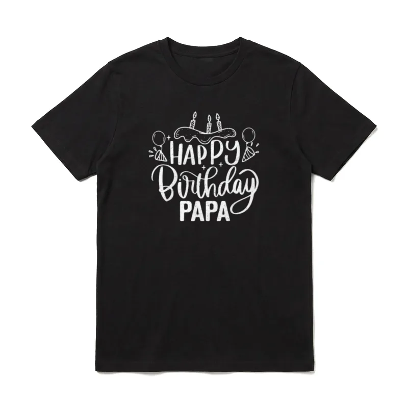 Happy Birthday Papa Geburtstags T-Shirt – Klassisches T-Shirt in Schwarz