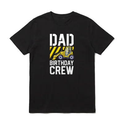 Dad Construction Birthday Crew T-Shirt – Klassisches T-Shirt in Schwarz