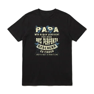 Papa Lustig Papa Geburtstag T-Shirt – Klassisches T-Shirt in Schwarz