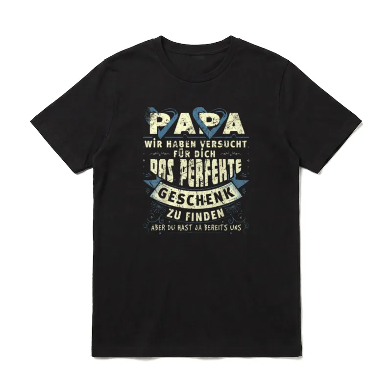 Papa Lustig Papa Geburtstag T-Shirt – Klassisches T-Shirt in Schwarz