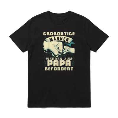 Papa Lustig Papa Geburtstag T-Shirt – Klassisches T-Shirt in Schwarz