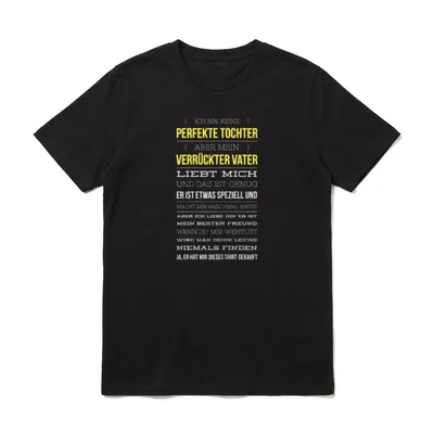 Papa Lustig Papa Geburtstag T-Shirt – Klassisches T-Shirt in Schwarz