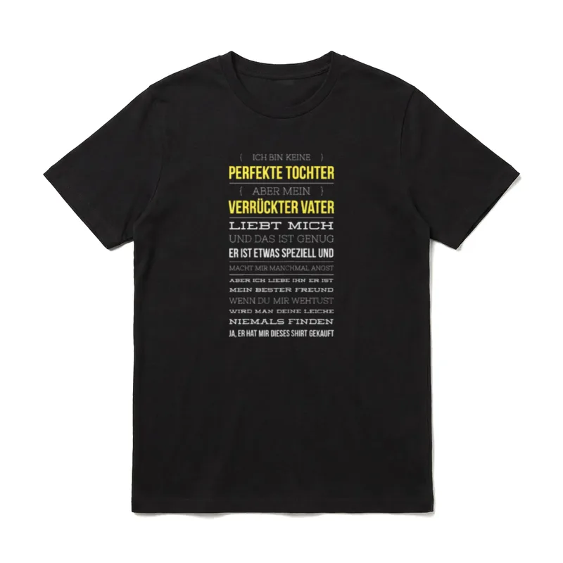 Papa Lustig Papa Geburtstag T-Shirt – Klassisches T-Shirt in Schwarz