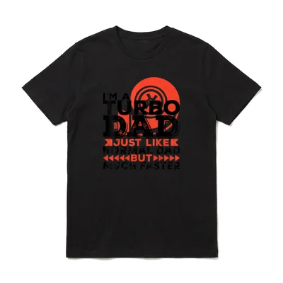 COOLER JAHRGANG NORMALER TURBO T-Shirt – Klassisches T-Shirt in Schwarz