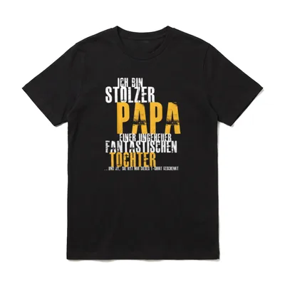 Papa Lustig Papa Geburtstag T-Shirt – Klassisches T-Shirt in Schwarz