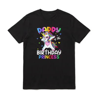 Geburtstag Einhorn Papa T-Shirt – Klassisches T-Shirt in Schwarz