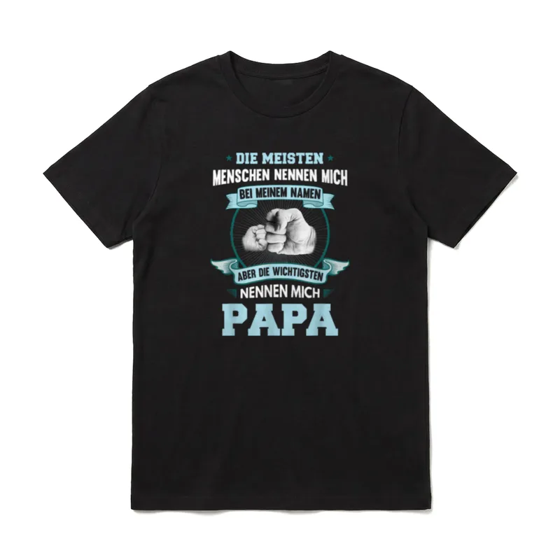 Papa Lustig Papa Geburtstag T-Shirt – Klassisches T-Shirt in Schwarz