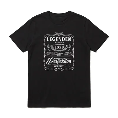 55. Geburtstag Deko Vintage T-Shirt – Klassisches T-Shirt in Schwarz