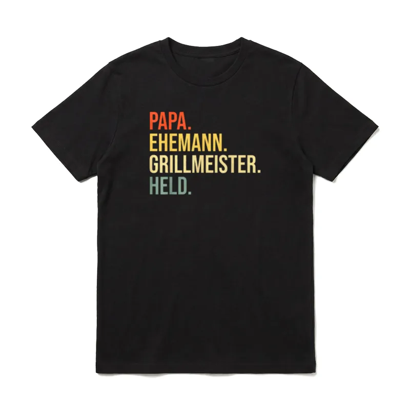 Grillen T-Shirt Männer – Klassisches T-Shirt in Schwarz