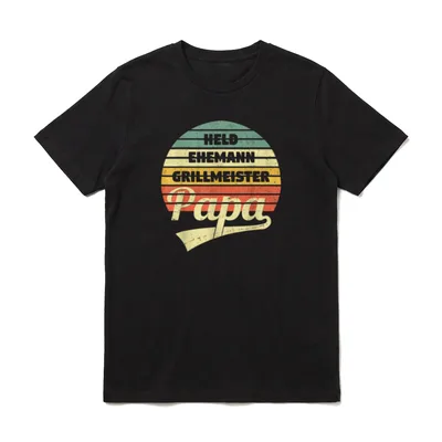Vatertag Papa Held Ehemann T-Shirt – Klassisches T-Shirt in Schwarz