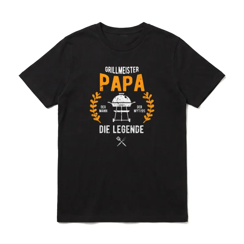 Grillmeister Papa Grillen Grillfan T-Shirt – Klassisches T-Shirt in Schwarz