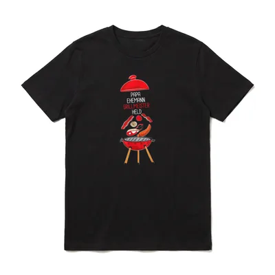 Papa Grillmeister Ehemann Held T-Shirt – Klassisches T-Shirt in Schwarz
